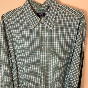 IZOD - Men’s Plaid Dress Shirt - Size L - EUC